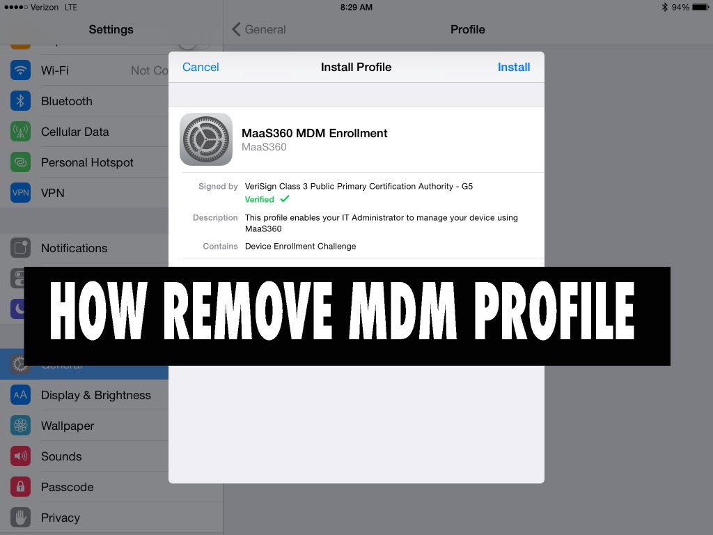 Remove iPad iPhone IPod Restrictions and MDM Profile /// ALL ABOUT